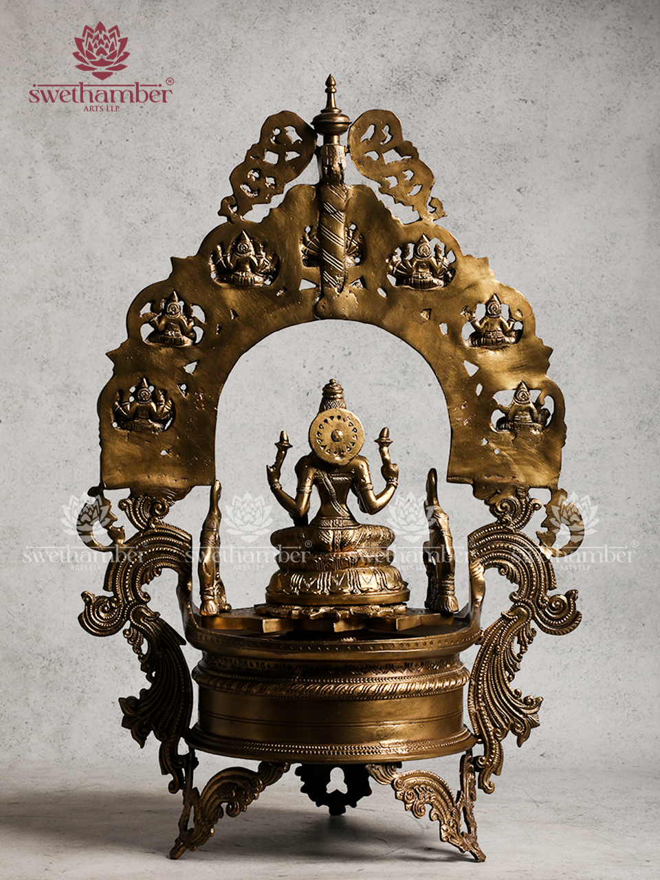 Bronze Ashta Lakshmi Deepam – Spiritual Lighting Décor
