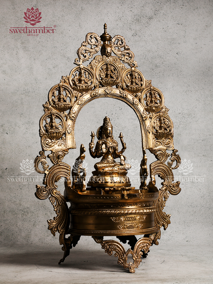 Bronze Ashta Lakshmi Deepam – Spiritual Lighting Décor