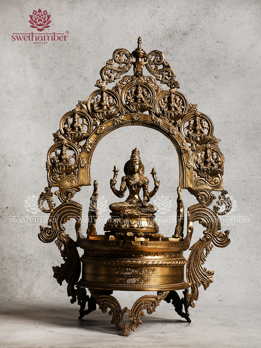 Bronze Ashta Lakshmi Deepam – Spiritual Lighting Décor