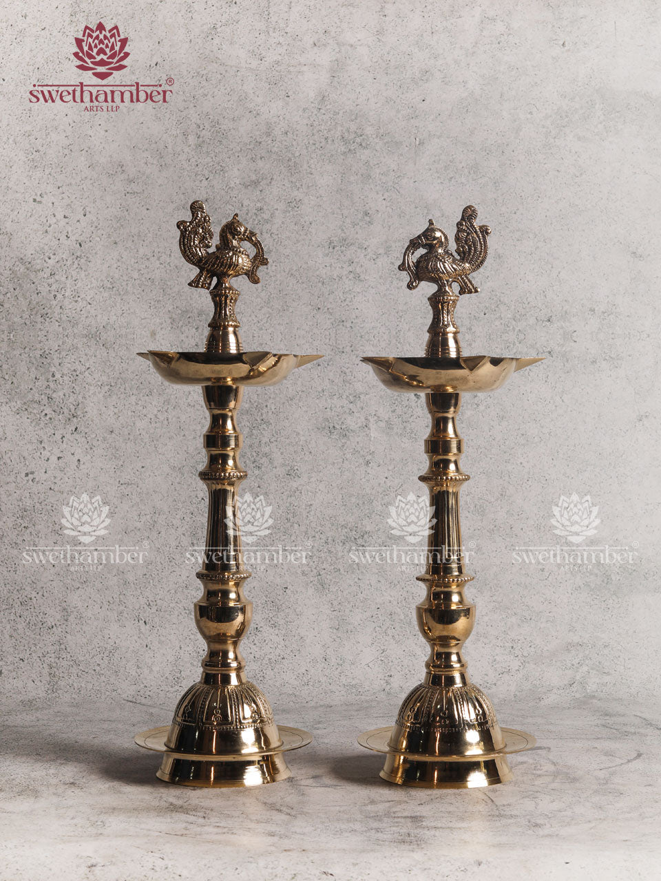 Brass Peacock Oil Lamp - Gifting / Decor
