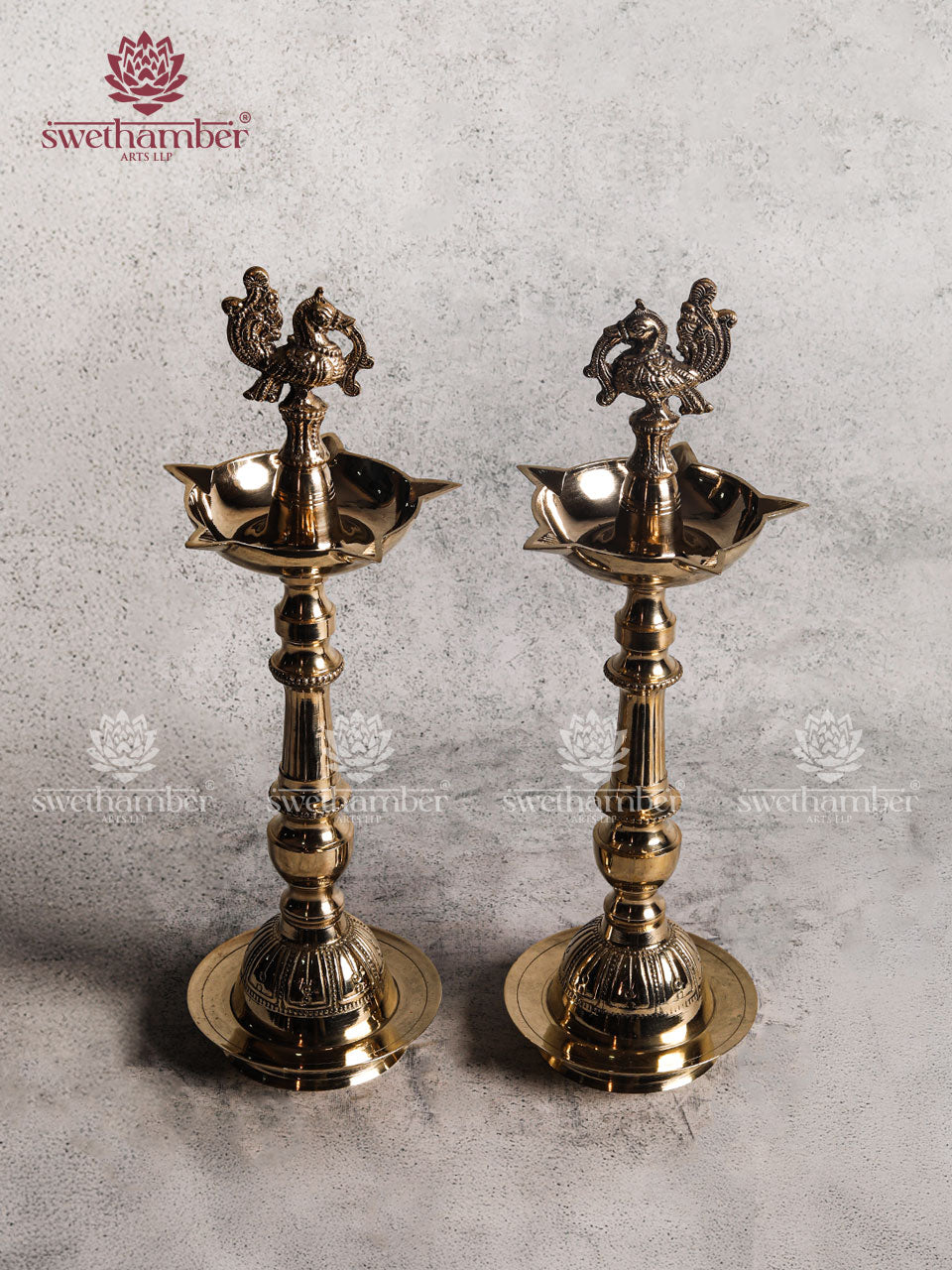 Brass Peacock Oil Lamp - Gifting / Decor