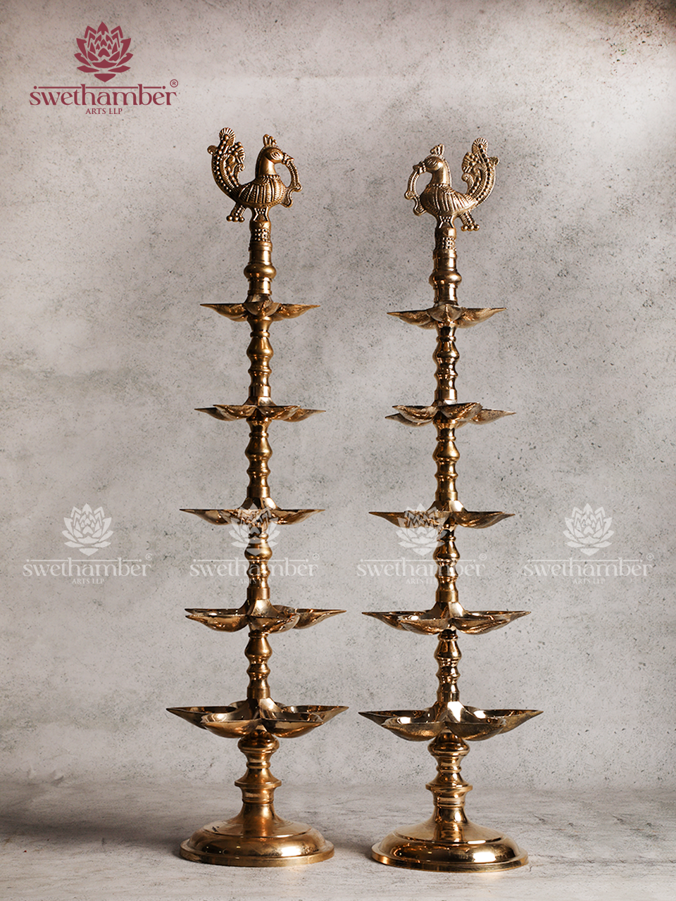 Inauguration Peacock Brass oil Lamp