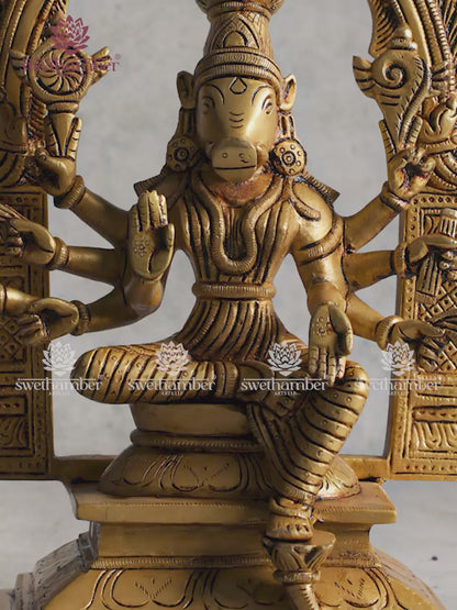 Brass Varahi Amman Idol – Sacred Goddess Idol for Pooja, Vastu & Home Décor