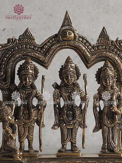 Antique Brass Ram Darbar Statue