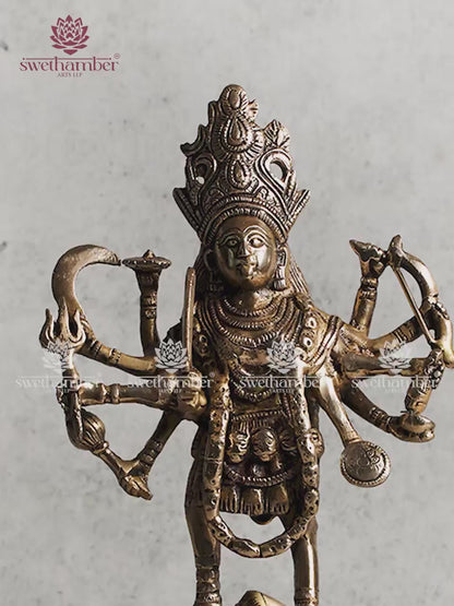 Antique Finish Goddess Kali Idol