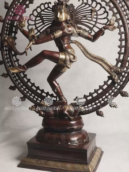 Brass Large Nataraja Antique Idol