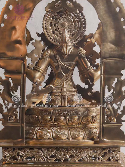 Raja Rajeshwari Brass Idol | South Indian Goddess Statue