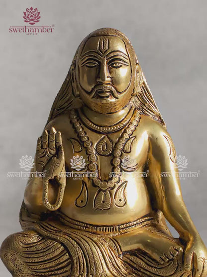 Sri Raghavendra Swamy Statue in Brass