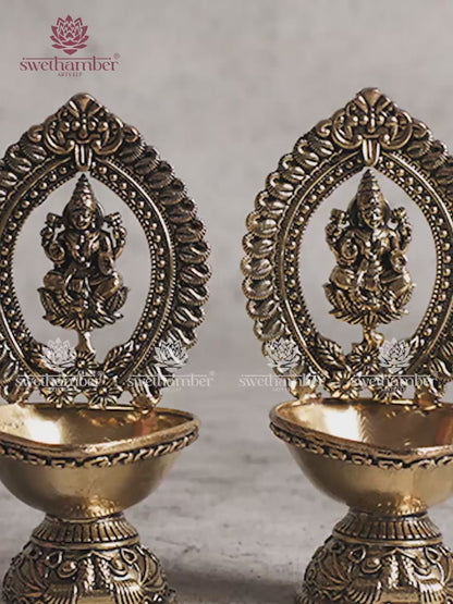 Light weight Brass Laxmi Deepa