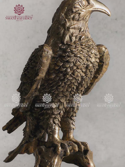 Brass Eagle Statue for Home & Office Decor | Symbol of Strength & Success