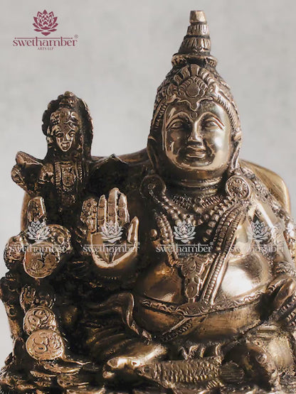Kuber–Lakshmi Statue for Wealth & Prosperity