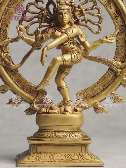 Decorative brass Nataraja statue