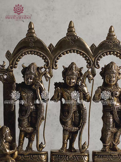 Ramdarbar Brass Statue – Divine Family of Lord Rama