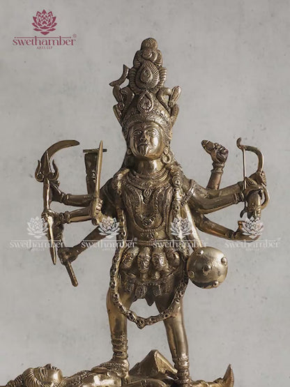 Antique Finish Goddess Kali Murti