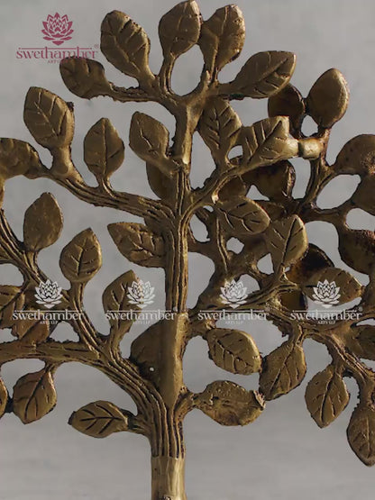 Handcrafted Small Brass Tree | Decorative Tabletop Showpiece