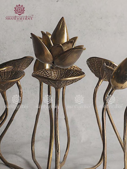 Lotus Stand Showpiece for Table Décor