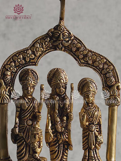 Blessed Ram Darbar – Traditional Hindu Idol in Brass