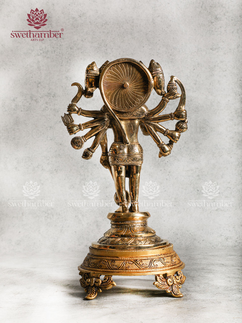 Small Round Brass Chowki / Stand for Idols /Decor