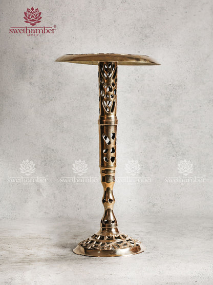Round Brass Stand / Chowki for idols / Decor Pieces